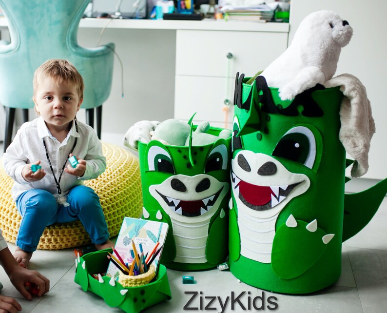 Storage Toy Dinosaur Kids Toy Storage Kids Rooms to Go Toys Etsy