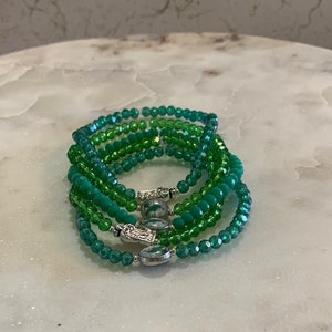 St. Jude crystal bracelet (green, different colors/charms available), San Judas bracelet, San Juditas
