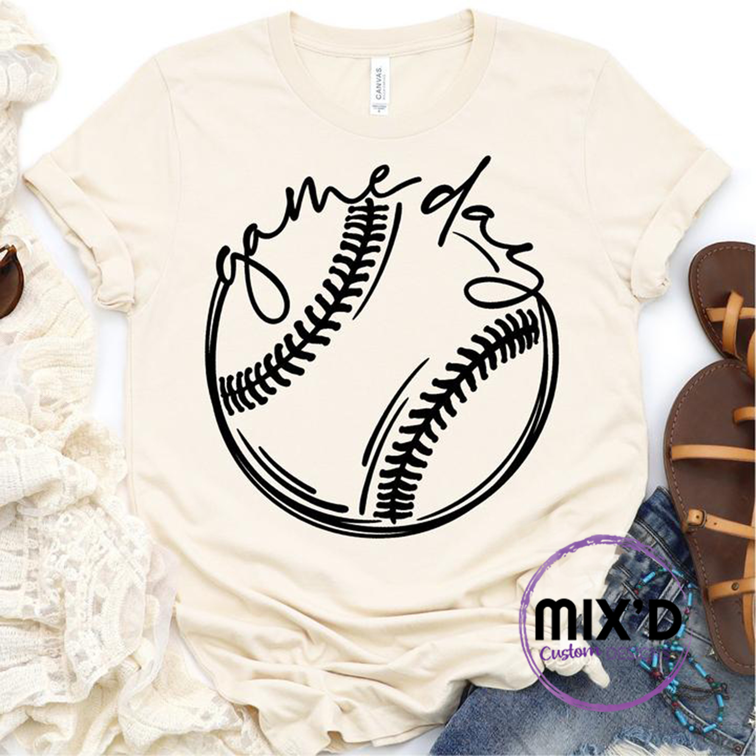 Game Day TShirt Baseball Game Day Softball Game Day Gift Etsy