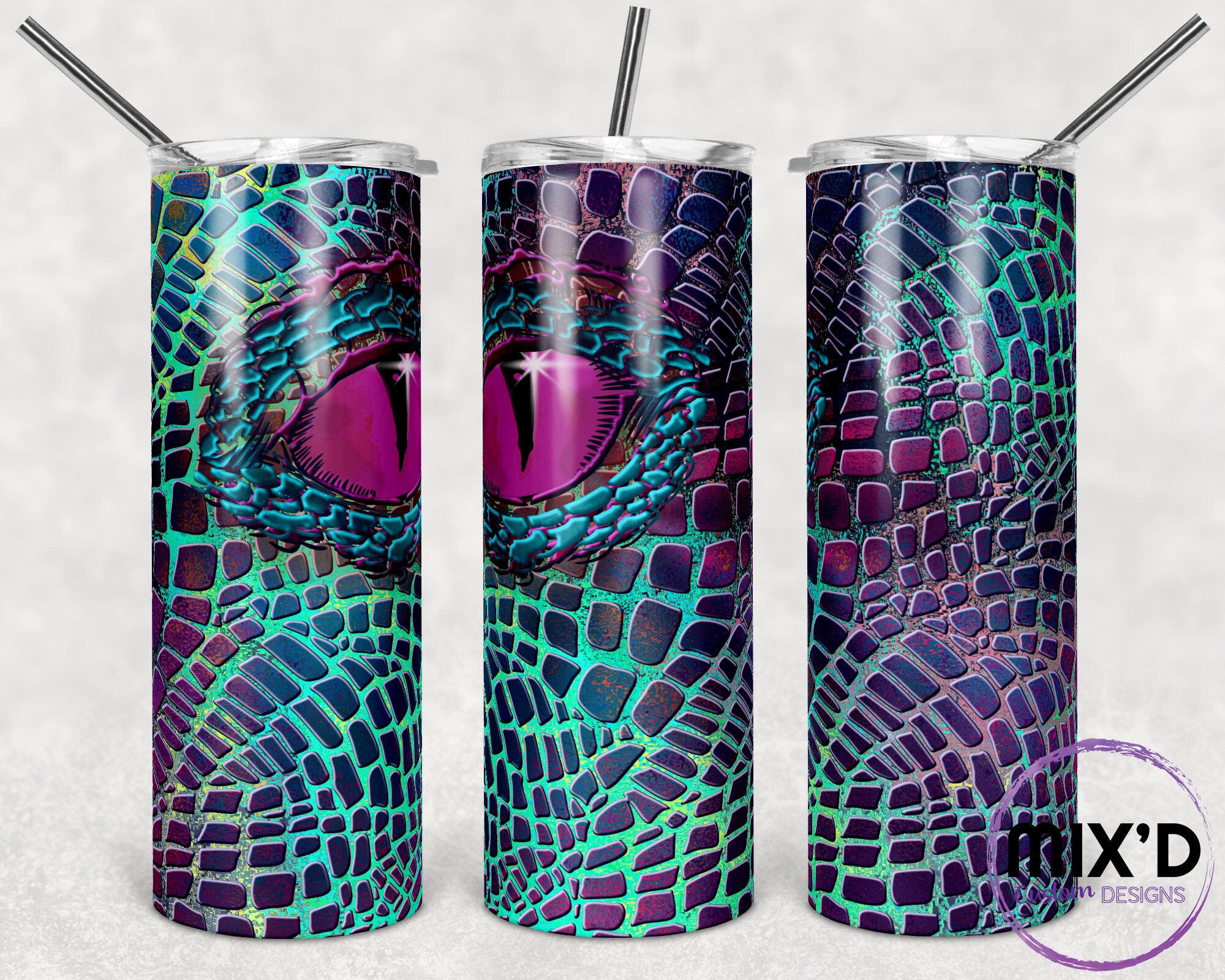 Dragon Scales Tumbler Snake Scales Reptile Tumbler Etsy