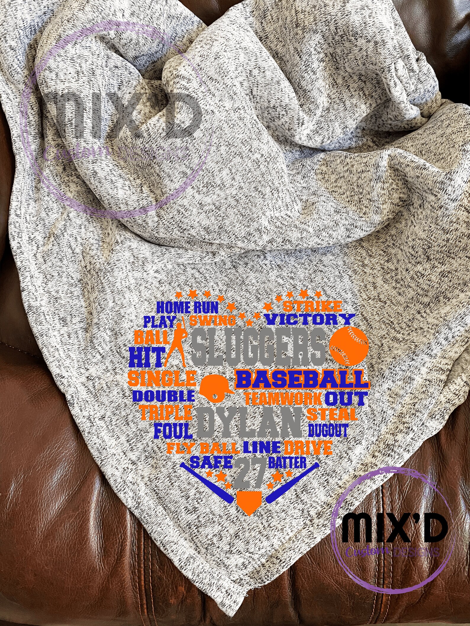 Personalized Baseball Blanket Sport Watching Blanket Sherpa Etsy