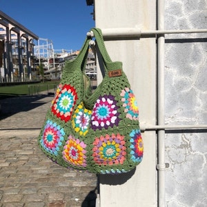 Afghan flower bag