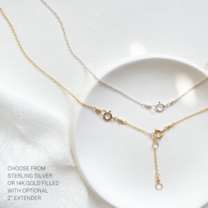 Dainty Aquamarine Necklace with Beaded Gemstone Chain March Birthstone Handmade Aquamarine Jewelry Gift Floating Crystal Choker image 7