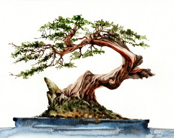 絵画 bonsai Vintage Bonsai Print | Antique Tree Art | Japanese Style