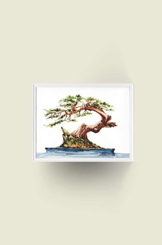 絵画 bonsai Vintage Bonsai Print | Antique Tree Art | Japanese Style
