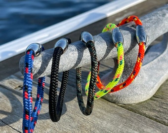 Colorful Nautical Rope Sailor Bracelet with Stainless Steel Magnetic Clasp, Sailing Rope Bracelet, Mens Nautical Bracelet, Sailor Bracelet