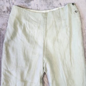 Vtg Johnny Was Linen Blend Pants Womens M Wide Leg Beachy Boho Preppy Lagenlook 画像 2