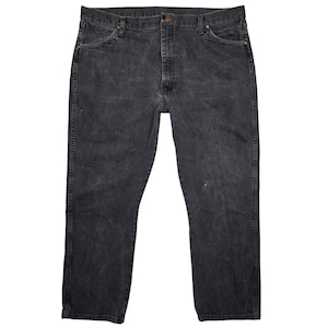Vtg Wrangler Jeans Men 42x30 Black Denim Western Cowboy Retro 90s Country Casual image 1