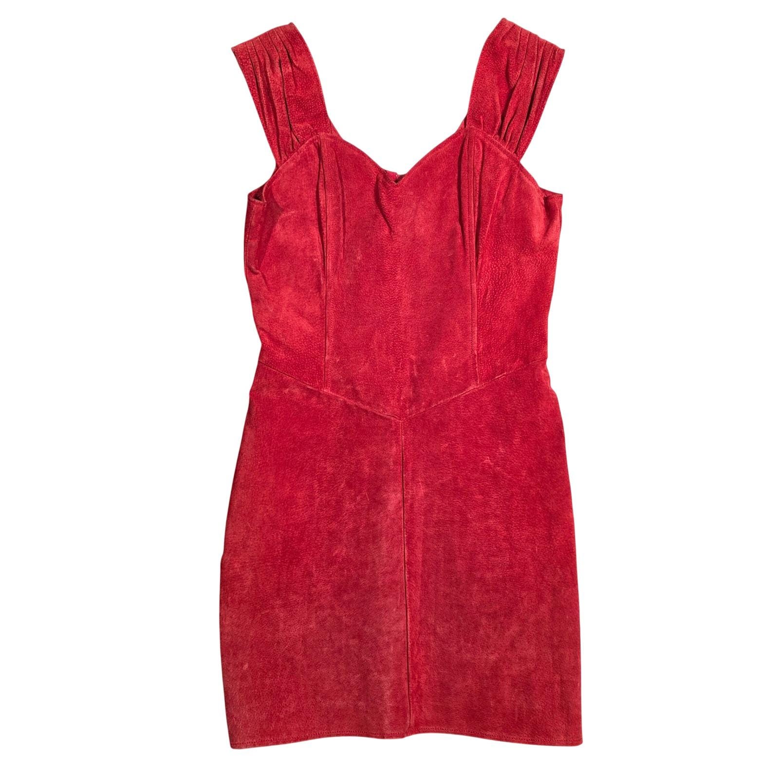 red suede bodycon dress Vintage BRAZEN Sheath Sweetheart Neckline Womens 11/12 Retro flattering fit fw22 Royal Blue Prom Dresses Color:Moonlit Periwinkle ($118.66)