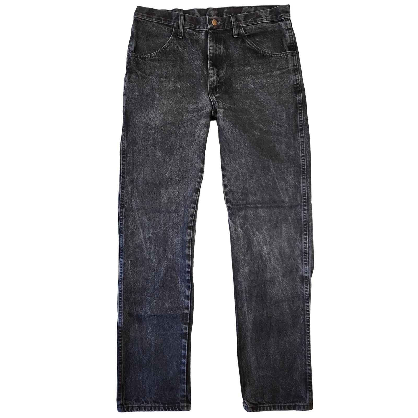 Rustler Jeans Mens 34x34 Black Denim Retro 90s Country Workwear 