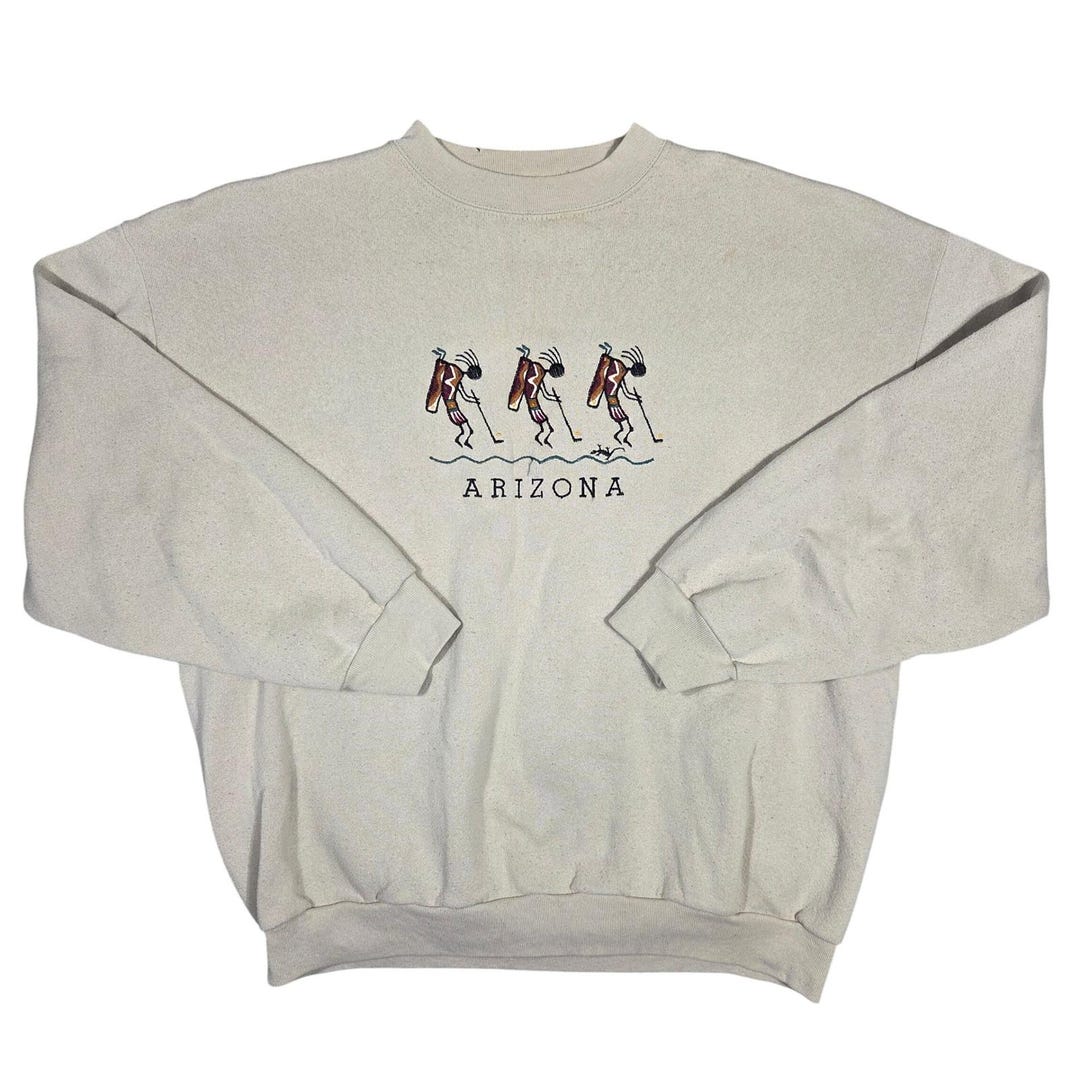 Vintage Tultex Arizona Sweatshirt Mens XL Oatmeal 90s Grunge Retro ...