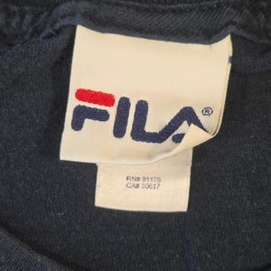 Vintage Fila Graphic T-Shirt Mens XL Cyber Y2k Skater Embroidered Short Sleeve image 5