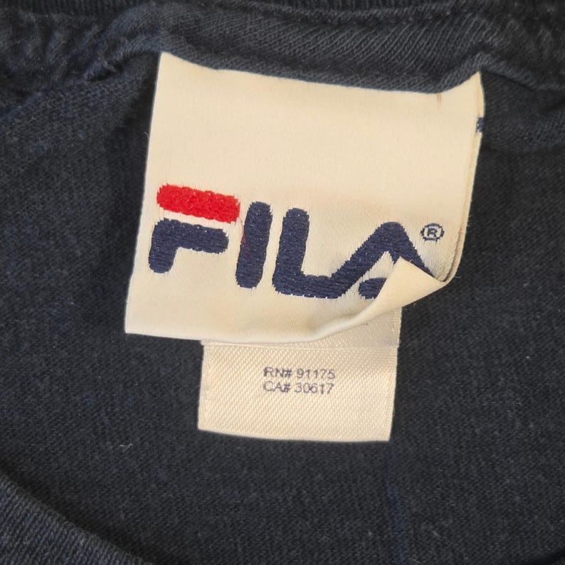 Vintage Fila Graphic T-Shirt Mens XL Cyber Y2k Skater Embroidered Short Sleeve image 5