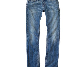 Y2k Hollister Laguna Skinny Jeans Women 9R Medium Wash Blue Low Rise Denim 2000s