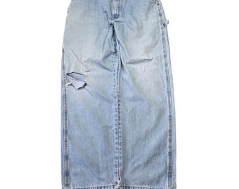 Vtg Wrangler Carpenter Jeans Men 38x34 Loose Baggy Y2K Grunge Skater Wide Leg