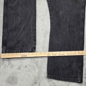 Vtg Wrangler Jeans Men 42x30 Black Denim Western Cowboy Retro 90s Country Casual image 10