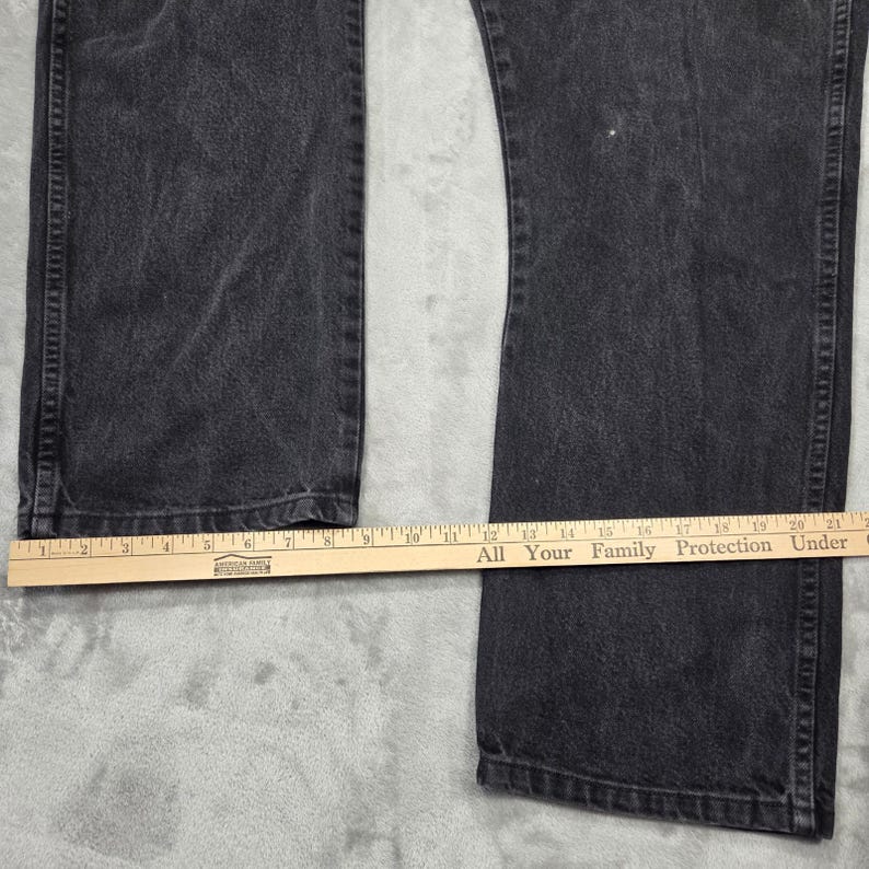 Vtg Wrangler Jeans Men 42x30 Black Denim Western Cowboy Retro 90s Country Casual image 10
