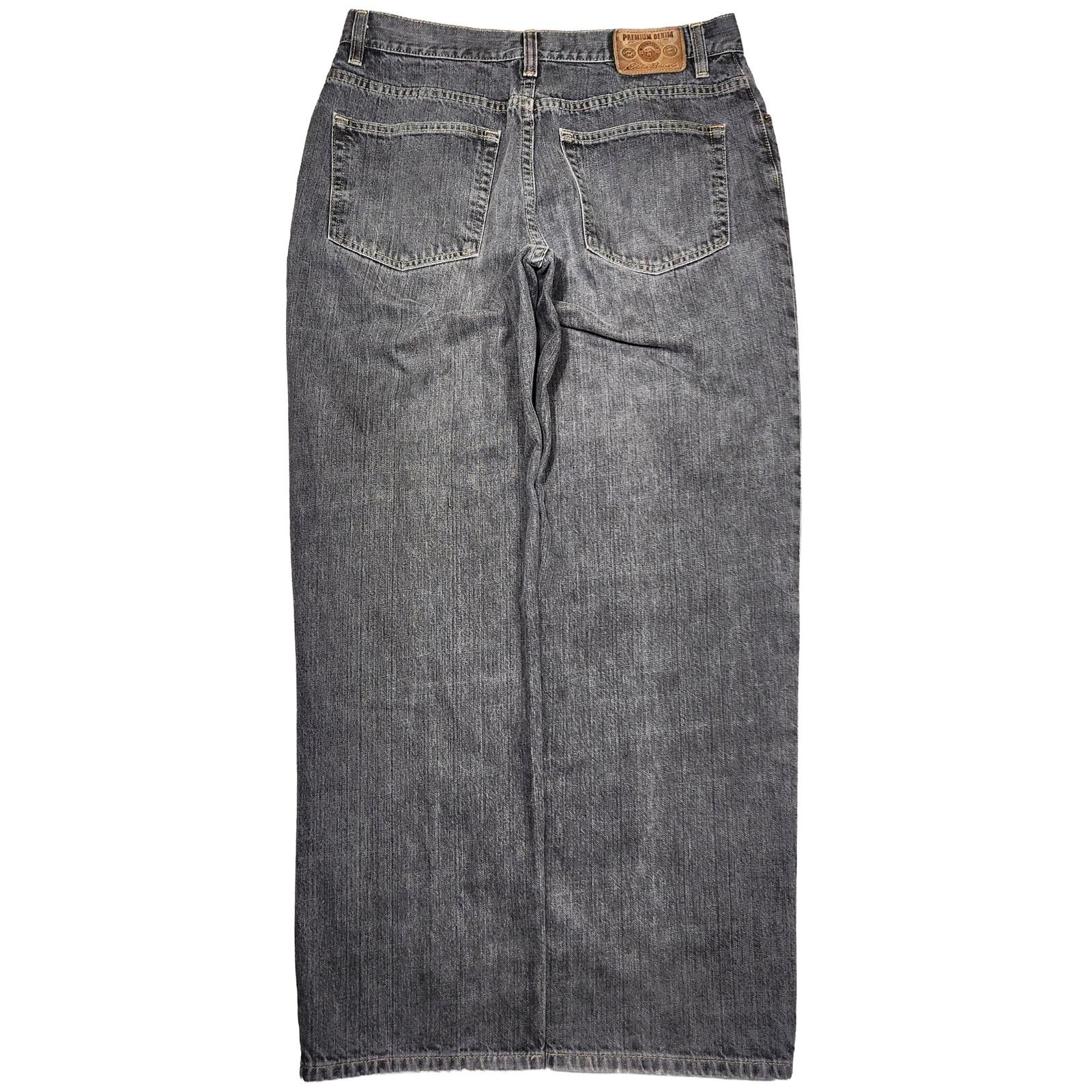 Vintage Eddie Bauer Jeans Mens 34x32 Wide Leg Grunge Punk