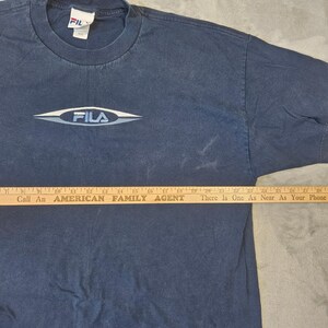 Vintage Fila Graphic T-Shirt Mens XL Cyber Y2k Skater Embroidered Short Sleeve image 2