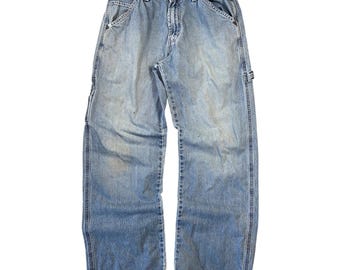 Levi Strauss Signature Mens Carpenter Jeans 29x30 Y2k Baggy Skater Grunge Punk