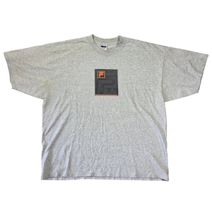 Vintage Fila Graphic T-Shirt Mens XL Heather Grey 90s Sportswear Boxy Y2k Skater bild 1