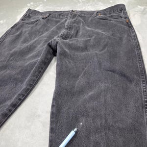 Vtg Wrangler Jeans Men 42x30 Black Denim Western Cowboy Retro 90s Country Casual image 4