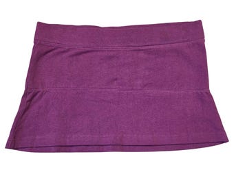 No Boundaries Y2k Purple Stretch Cotton Micro Mini Skirt Juniors S 2000s Bratz