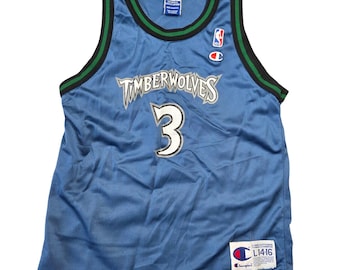 Vintage Champion Minnesota Timberwolves Stephon Marbury Jersey Youth L 14-16