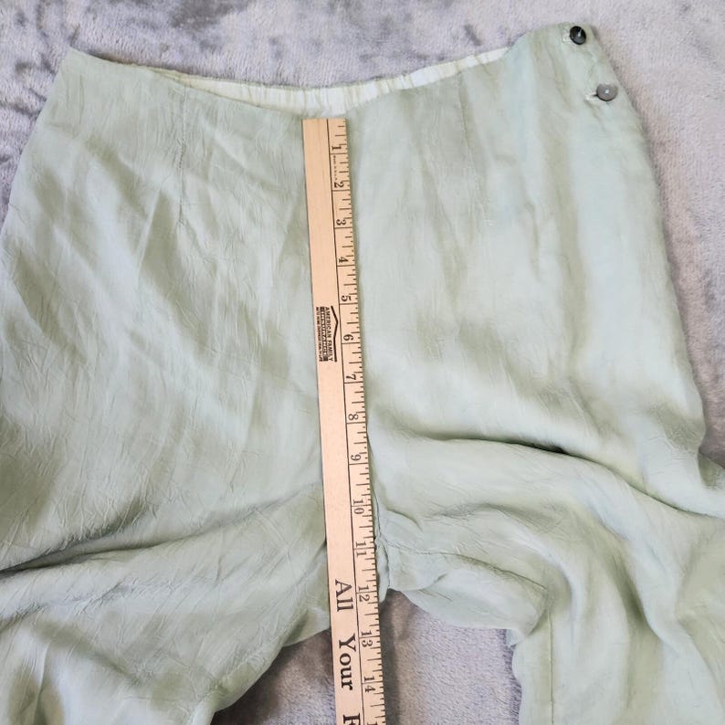 Vtg Johnny Was Linen Blend Pants Womens M Wide Leg Beachy Boho Preppy Lagenlook 画像 8