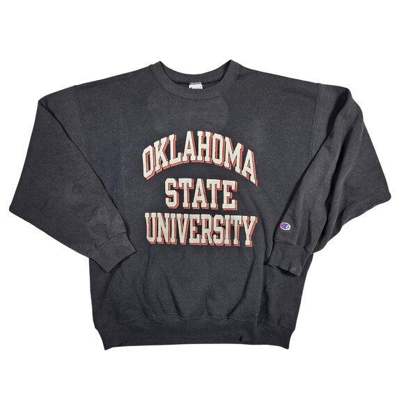 Vtg Champion Oklahoma State University Sweatshirt Basic Training Mens XL Retro
