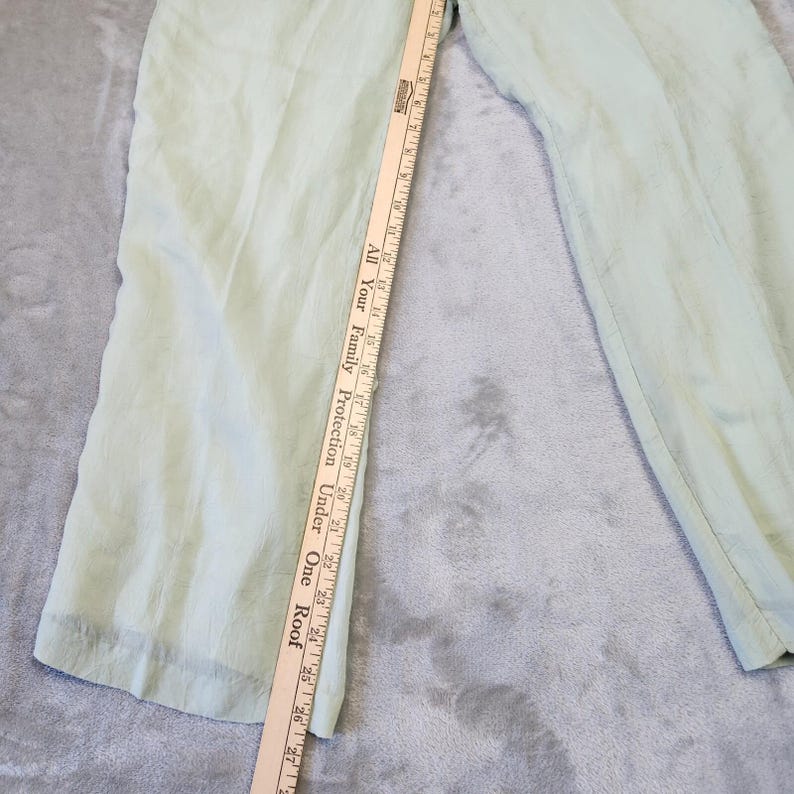 Vtg Johnny Was Linen Blend Pants Womens M Wide Leg Beachy Boho Preppy Lagenlook 画像 9