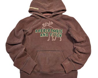Abercrombie and Fitch Vintage Distressed Olive Green AF92 Thermal
