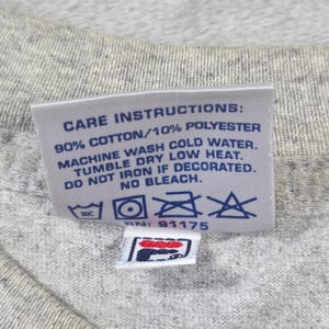 Vintage Fila Graphic T-Shirt Mens XL Heather Grey 90s Sportswear Boxy Y2k Skater bild 7