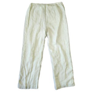 Vtg Johnny Was Linen Blend Pants Womens M Wide Leg Beachy Boho Preppy Lagenlook 画像 5