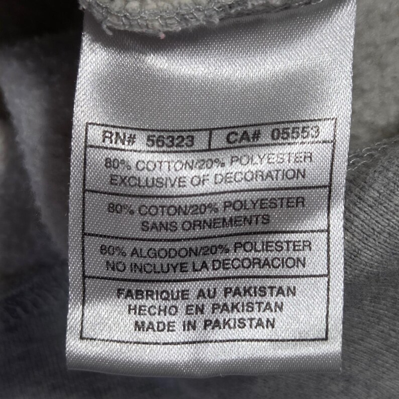 Vintage Nike Hoodie Mens Medium Grey Red Spellout Swoosh Y2K 2000s Streetwear afbeelding 5