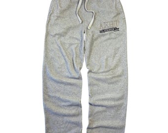 Y2k Aeropostale Mens M Gray Fleece Sweatpants Embroidered 2000s Grunge Skater