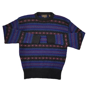 80s EddieBauer wool sweater バーズアイ 80s EddieBauer wool sweater バーズアイ