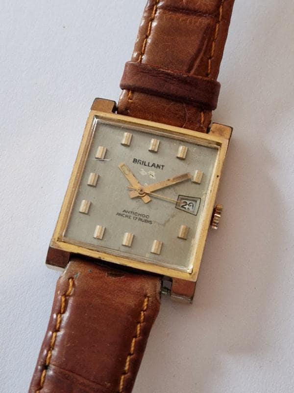 Montre Vintage Précisa Ancre 17 Rubis Antichoc Années 1950 - Fonctionne - Occasion 'dans Son Jus'