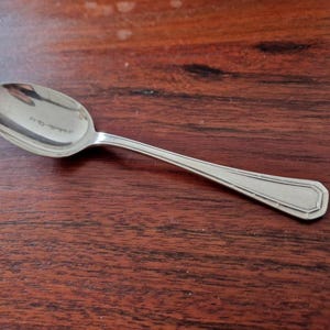 Alfenide, Christofle - Small coffee spoon, Tosca model - in silver-plated metal