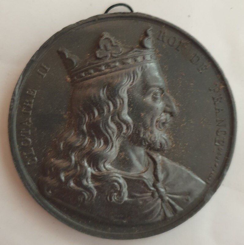 Armand Auguste Caqué | 1795-1881, d'après Médaille en Étain Clotaire Ii