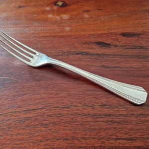 Christofle - Boréal model dessert fork in silver-plated metal