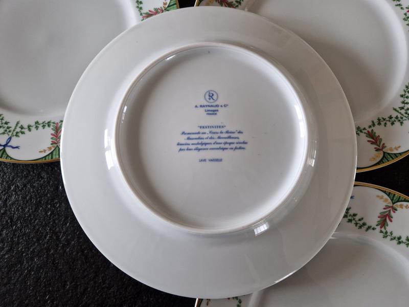 リモージュ　レイノー　プレート　ディナープレート レア【RAYNAUD】レイノー リモージュ ディナー プレート 2枚