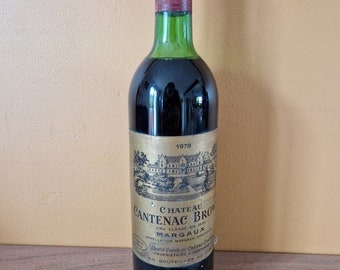 Château Cantenac Brown - 1978 - 3ème Grand cru classé - Margaux - 75cL