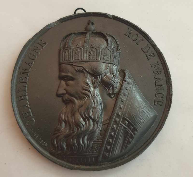 Armand Auguste Caqué | 1795-1881, d'après Médaille en Étain Charlemagne