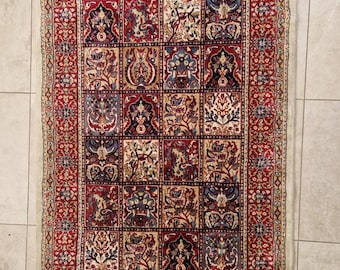 Hereke rug "Hereke Garden" - Polychrome wool and silk - Signed
