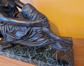 James Pradier (1790-1852) - Bronze Sculpture - Seated Sappho