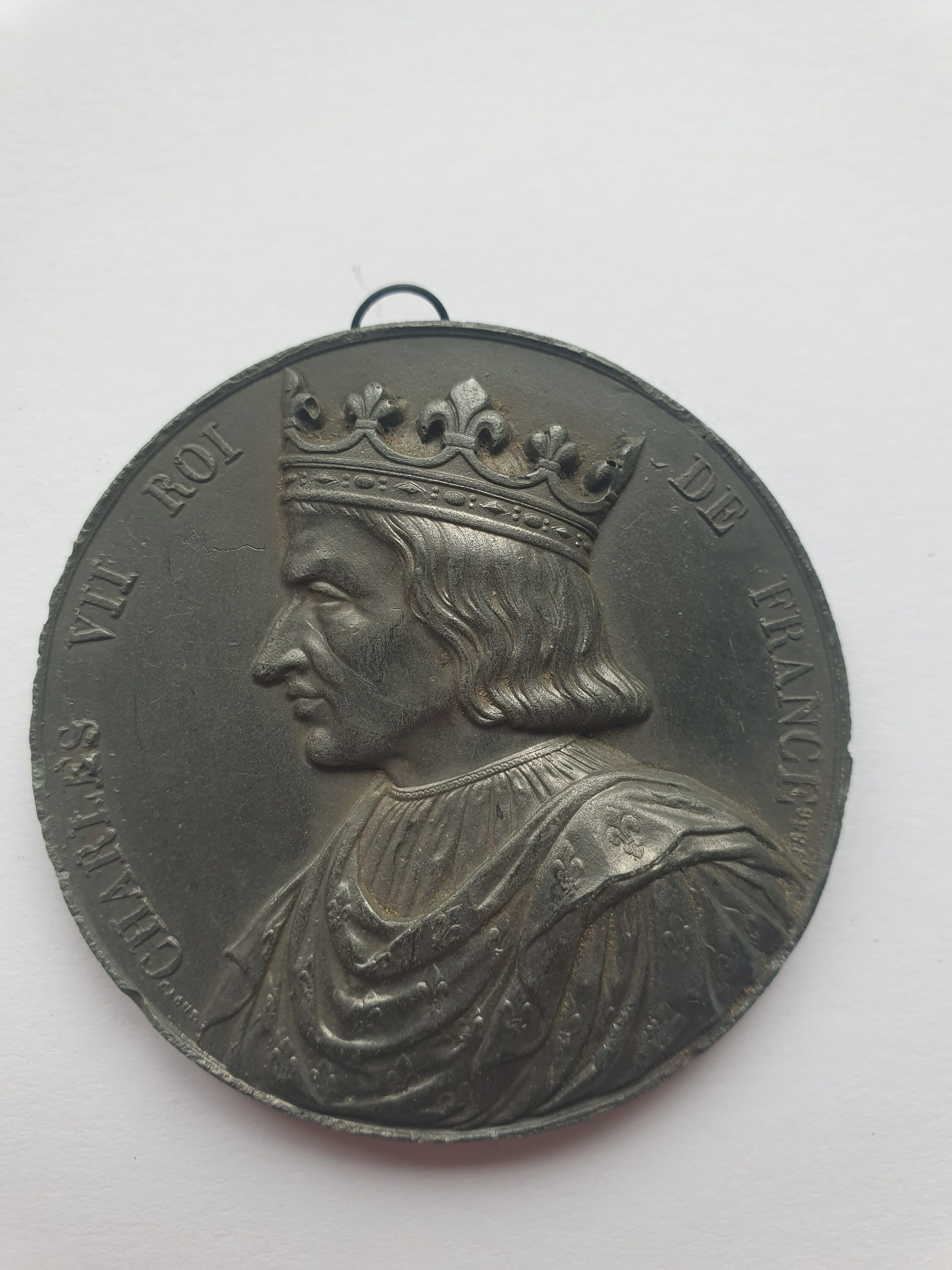 Armand Auguste Caqué | 1795-1881, d'après Médaille en Étain Charles Vii