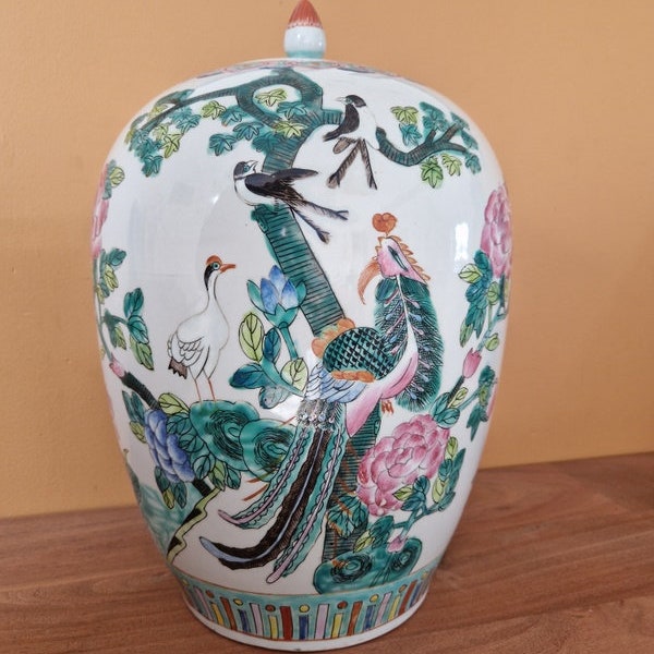 Pot à gingembre en porcelaine de Chine - Marque de l'ordre impérial sous le règne Qianlong de la grande dynastie Qing en écriture Zhuanshu