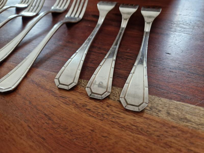 クリストフル - トスカ柄 銀メッキ テーブルフォーク 12本セット