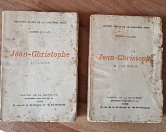 Cahiers de la quinzaine - Jean Christophe -  "Le matin et l'aube" - En deux volumes (Tome 1 et 2) - Février 1904